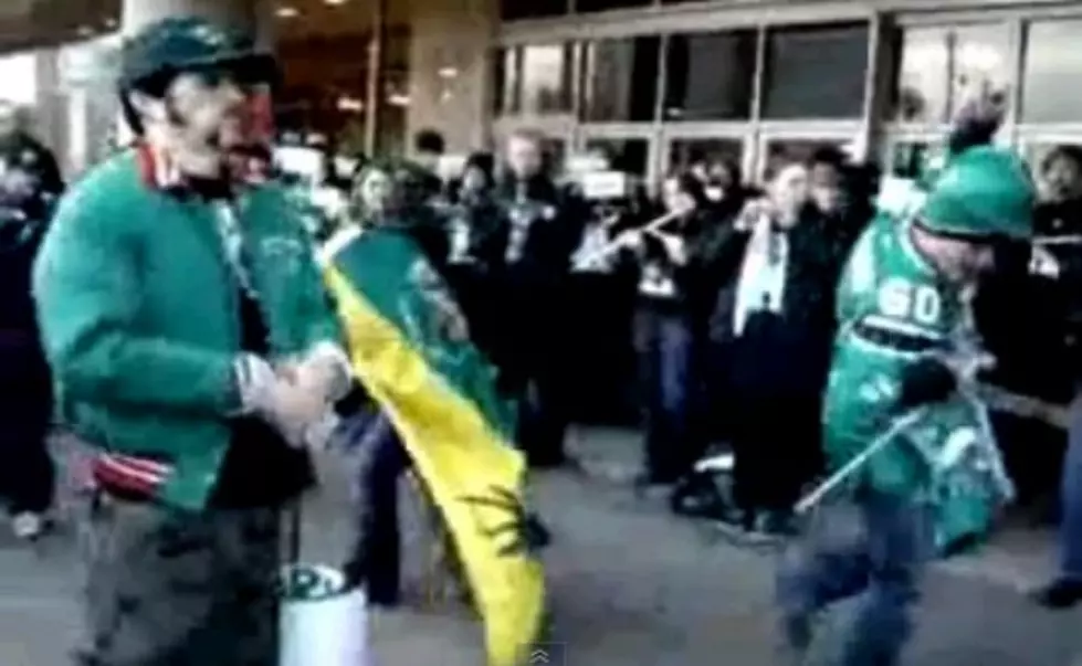 Drunk Saskatchewan Football Fan Passes Out While Dancing [Video]