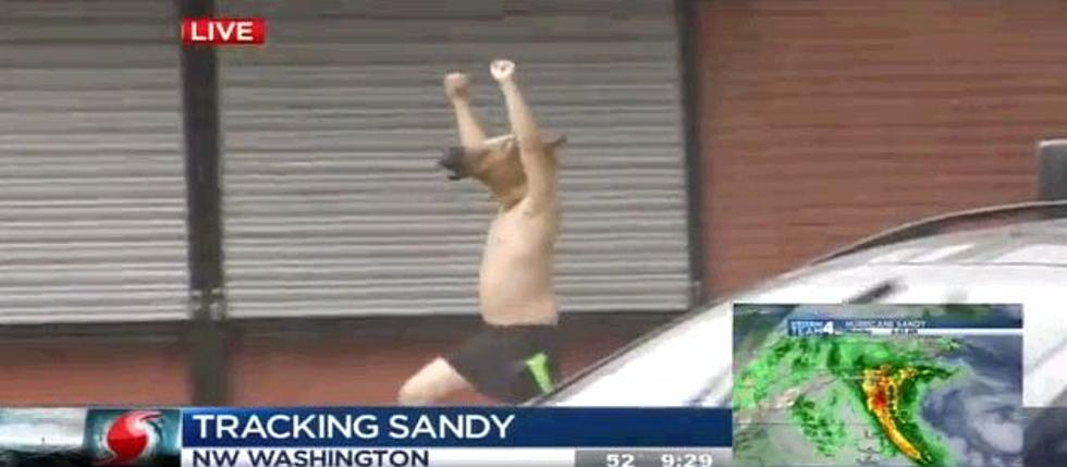 Live Hurricane Sandy Reports Bring Out The Craziest People [Video]