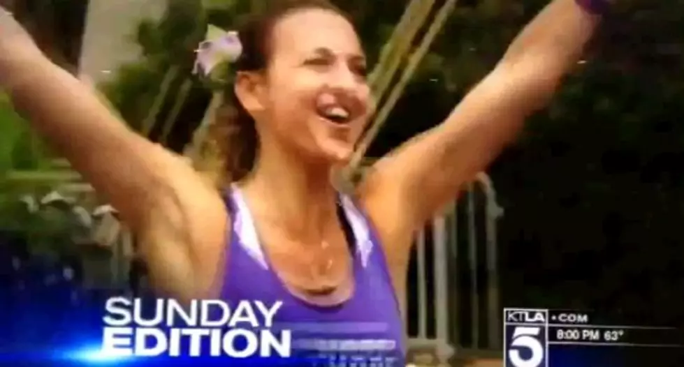 Weatherman Loves The &#8216;Marathon Goddess&#8217; For More Than Her Running [Video]
