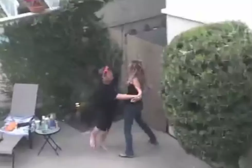 Woman Starts Fight with Man and gets Tossed into Pool Twice! [Video]