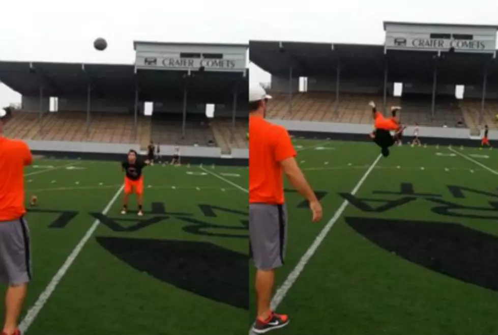 Just A Receiver Making A One Handed Back Flip Catch, No Big Deal [Video]
