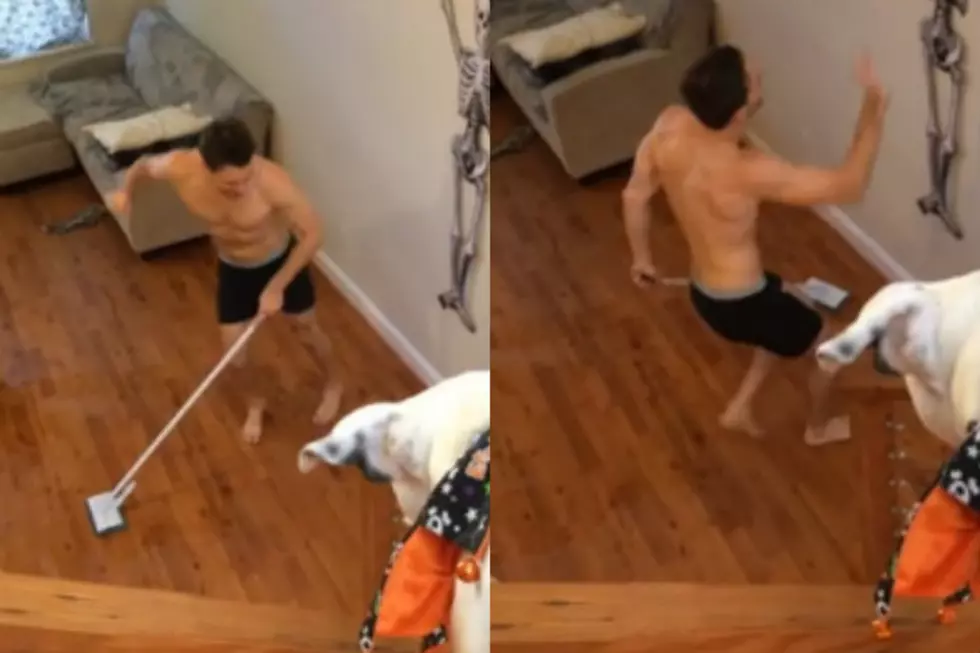 Guy Films His Roommate Cleaning and Dancing In His Underwear [Video]