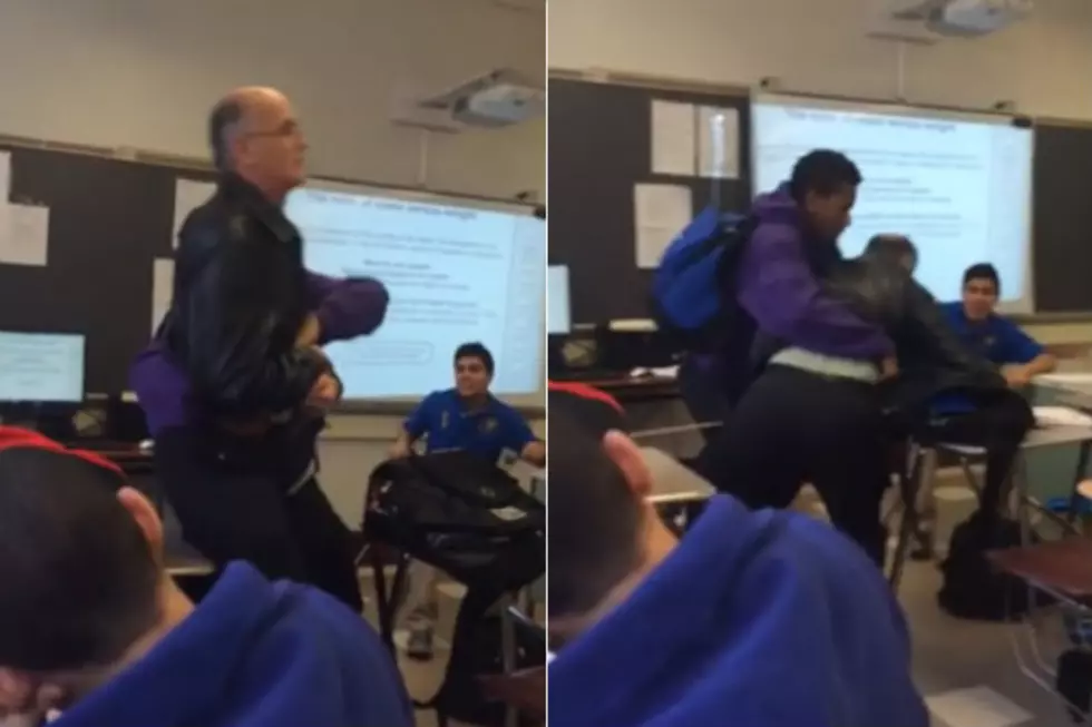 Student Slams Teacher To The Ground For Taking His Cellphone [Video]