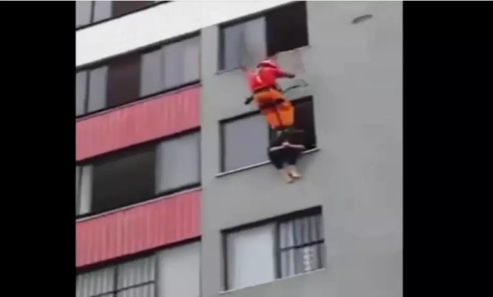 Firefighter Saves Suicidal Woman With Swinging Kick [Video]