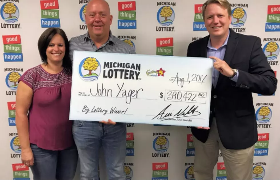 Michigan Man Wins $390,000 In Fantasy Five Drawing