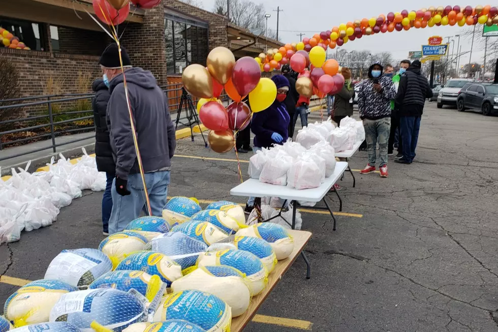 Check Out Images From The Huge Turkey Give Away In Flint