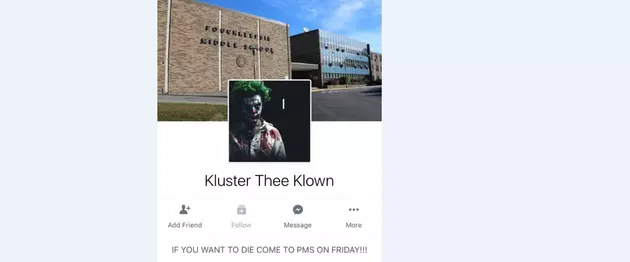 Teen Arrested For Making Clown-Related Threat Against Poughkeepsie Middle School