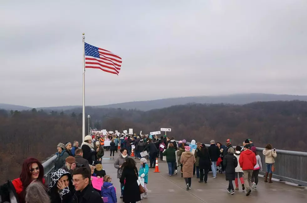 Sights And Sounds From The Women’s March On The Walkway Over The Hudson