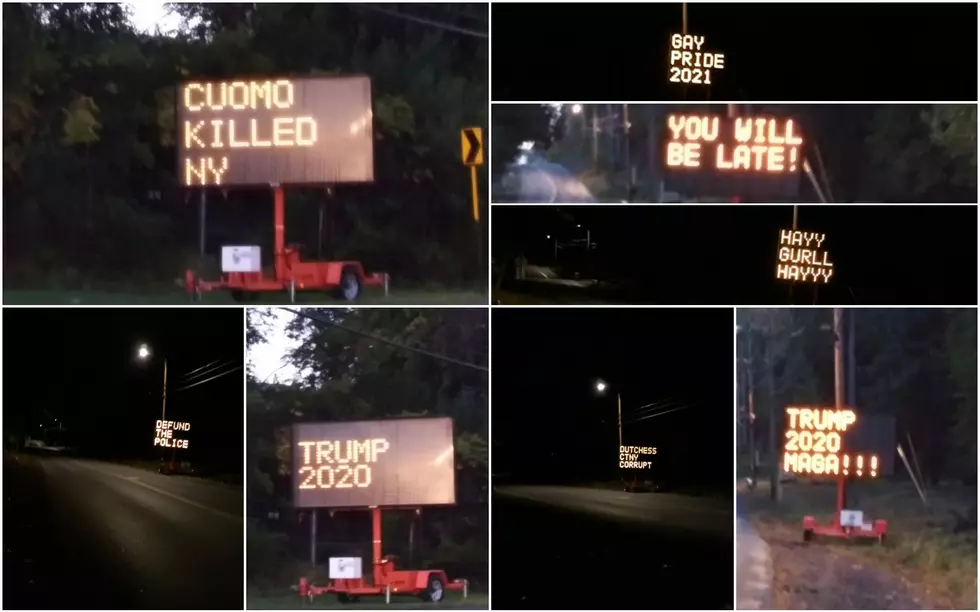 Construction Sign Hacked Multiple Times in Hudson Valley Removed