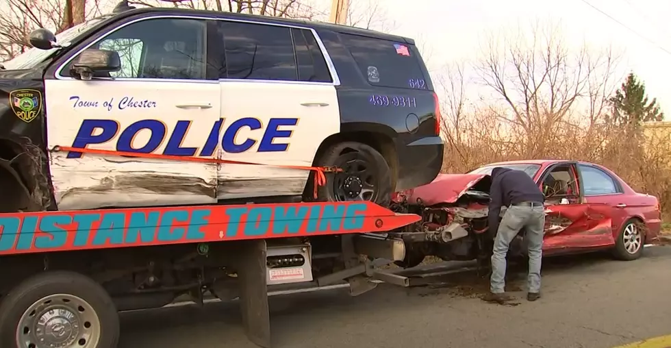 Police: Hudson Valley Driver Falls Asleep, Slams Into Police SUV