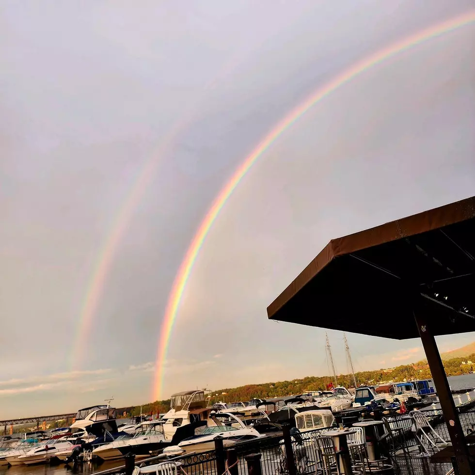 Breathtaking Double Rainbow Shines Over Hudson River in New York