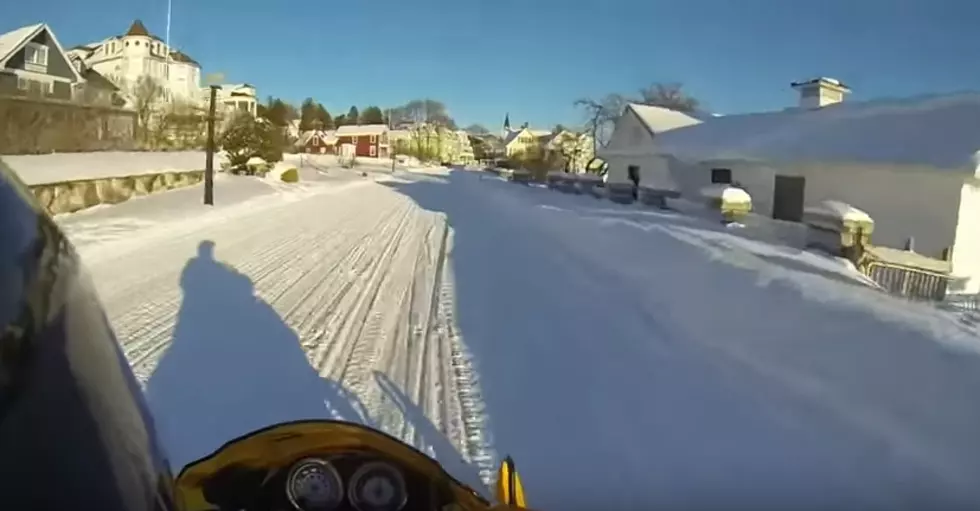 This Is What It’s Like To Drive a Snowmobile On Mackinac Island [VIDEO]