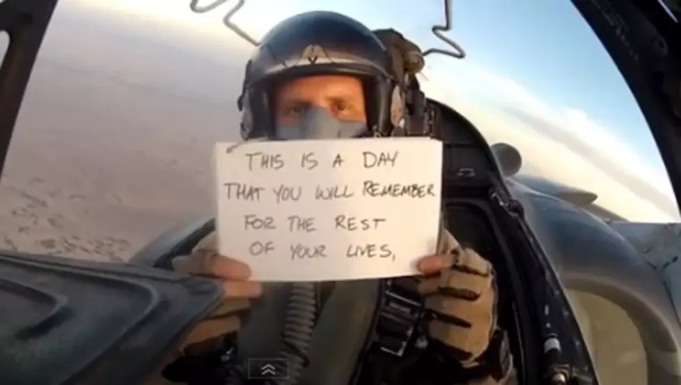Military Pilot Gives Best Man Speech From Skies Over Afghanistan [VIDEO]