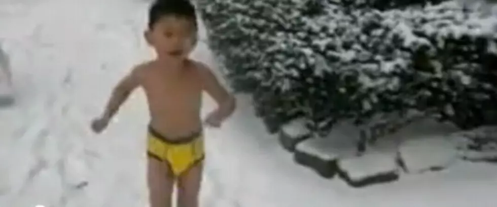 Boy Running Around In Snow Without Clothes Causes Controversy [Video]