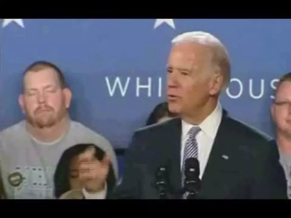 Man Struggles To Stay Awake As Vice President Biden Speaks [VIDEO]