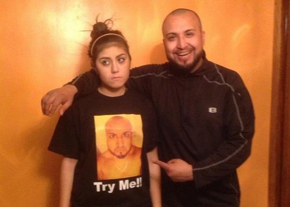 Dad Catches Daughter Breaking Curfew – Makes Her Wear Shirt With His Photo