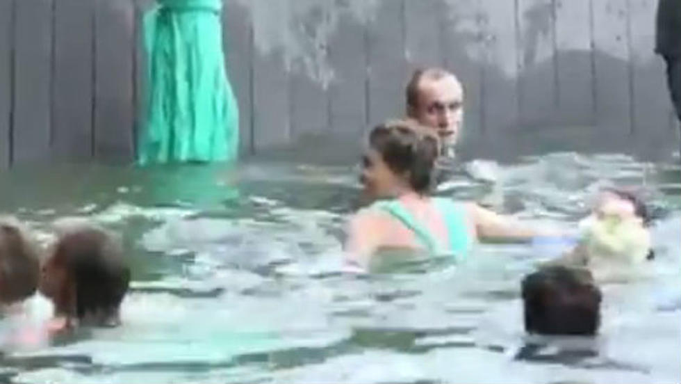Wet Wedding! Entire Bridal Party Takes The Plunge When The Dock They Were Posing On Collapses [VIDEO]