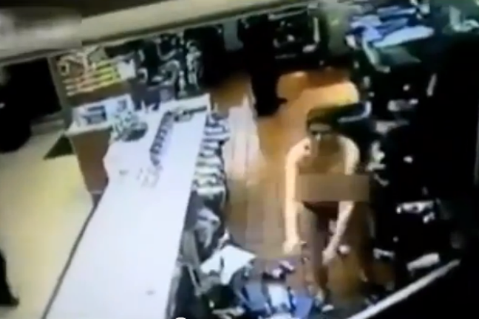 (Almost) Naked Woman Goes on Crazed McDonald&#8217;s Rampage [VIDEO]