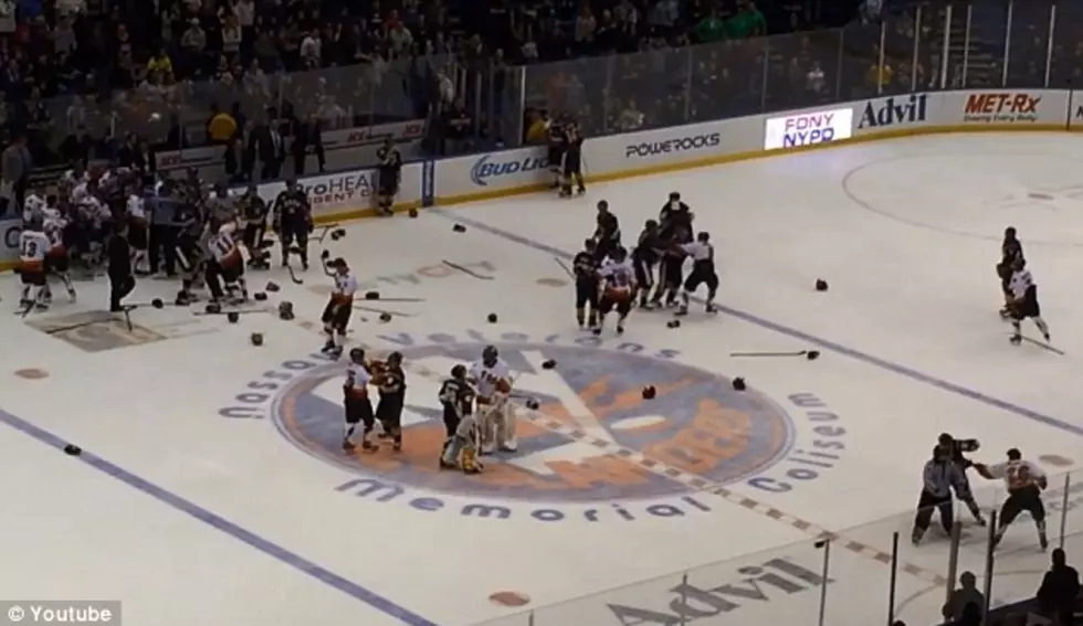 Police, Firefighter Charity Hockey Game Turns Into Brawl [VIDEO]