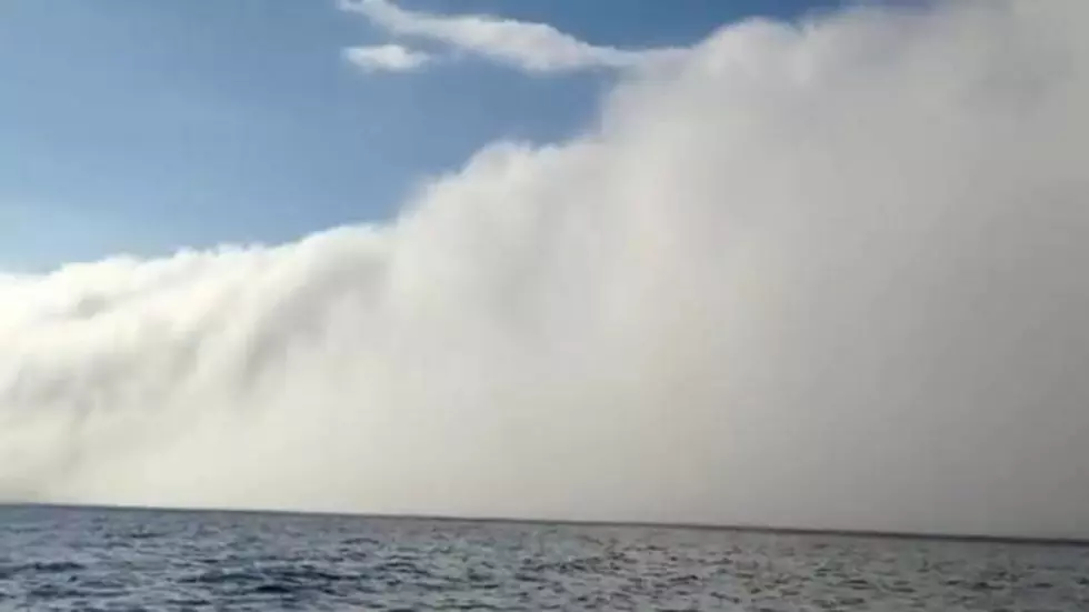 Huge Fog Bank Over Lake Michigan