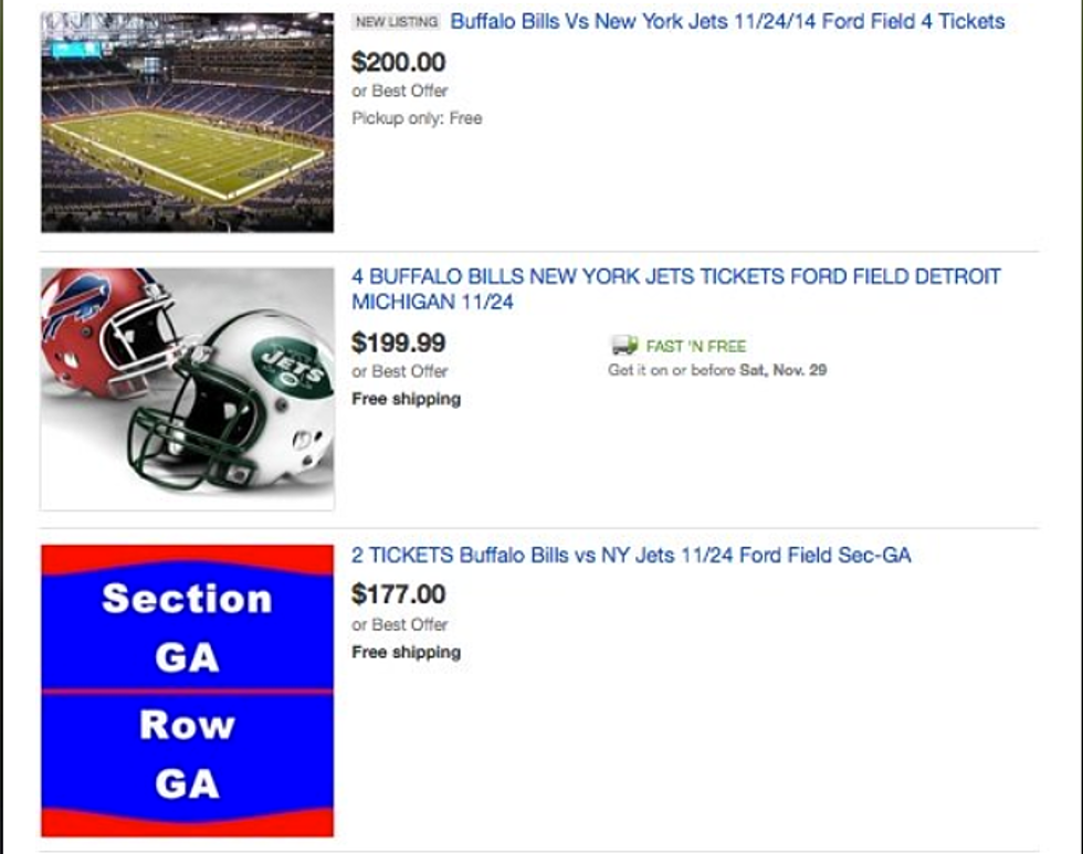 ‘Free’ Tickets to Bills/Jets Game Sold by Scalpers [PHOTO]