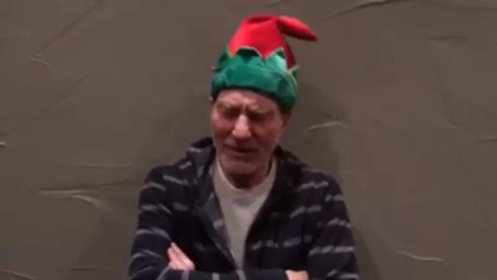 Patrick Stewart Hates his Christmas Hat [VIDEO]