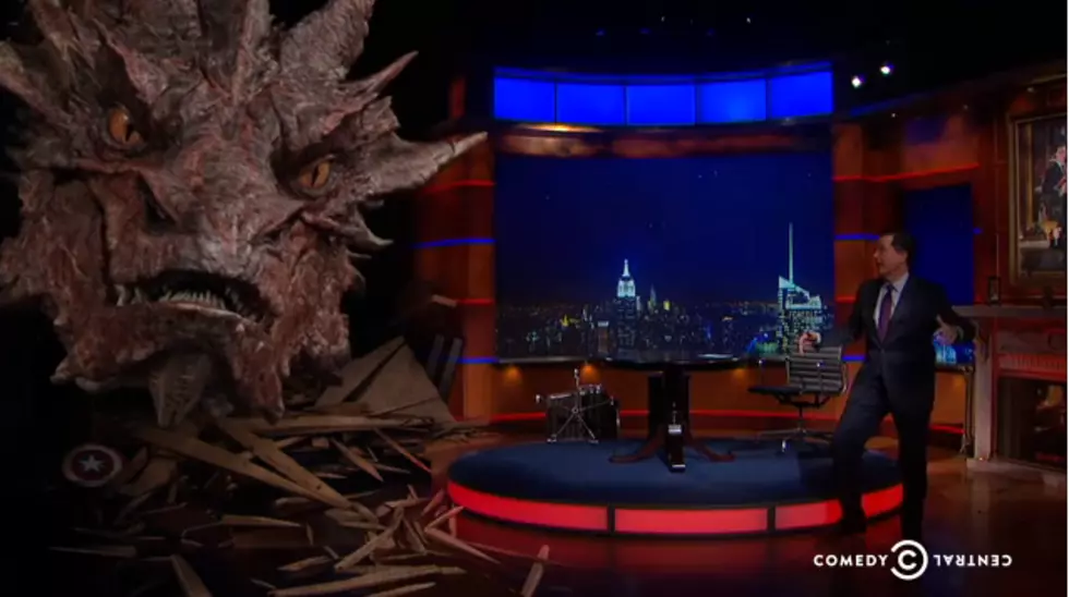 Smaug from ‘The Hobbit’ on The Colbert Report [VIDEO]