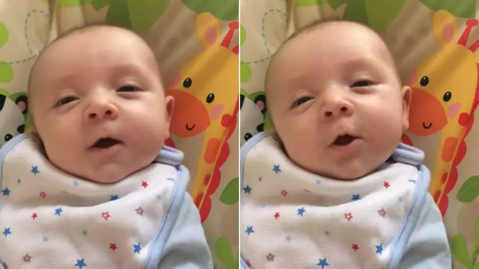 7-Week-Old Baby Says ‘Hello’ To His Mom [VIDEO]
