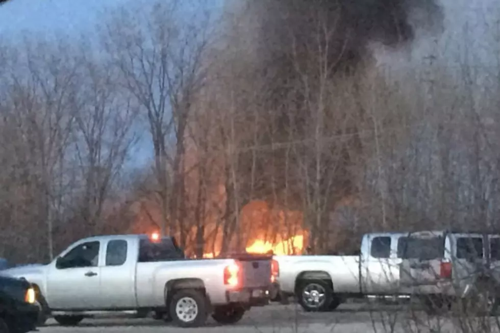Flint Firefighters Battle Blaze at Averill Recycling