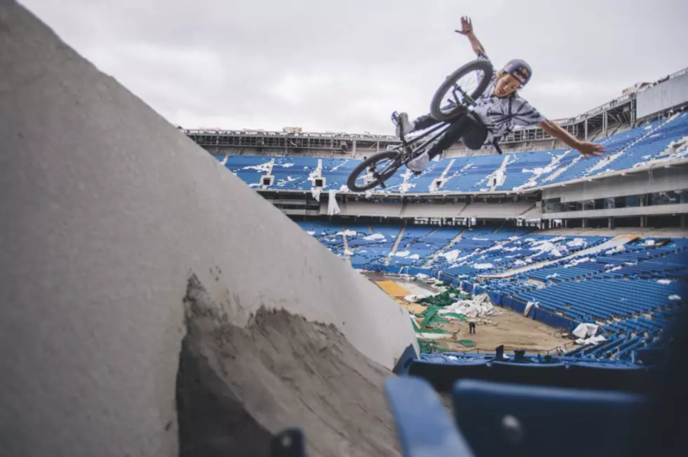 BMX Rider Bikes Through Abandoned Silverdome [VIDEO]