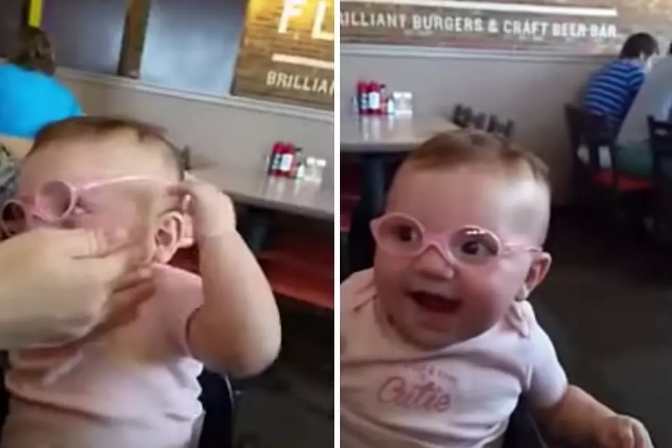 Baby Girl Can&#8217;t Stop Smiling When She Sees for the First Time [VIDEO]