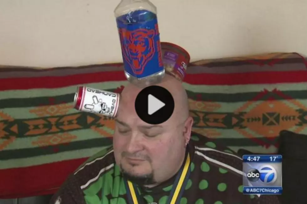 This Man Makes a Living by Sticking Things to His Head. Seriously. [VIDEO]
