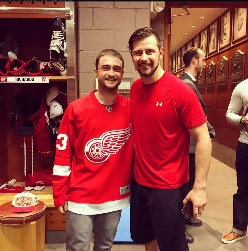 Daniel Radcliffe Spent NYE at a Red Wings Game [PHOTO]