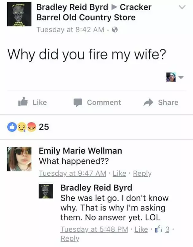 Cracker Barrel Fired Brad&#8217;s Wife &#8212; The Internet Fallout is Amazing [PHOTOS]