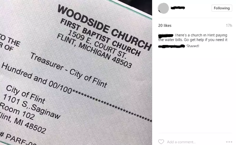 No, Woodside Church in Flint is NOT Paying Everybody&#8217;s Water Bills