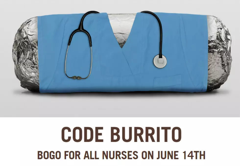 Code Burrito &#8212; Nurses Get BOGO Burritos at Chipotle Today Only