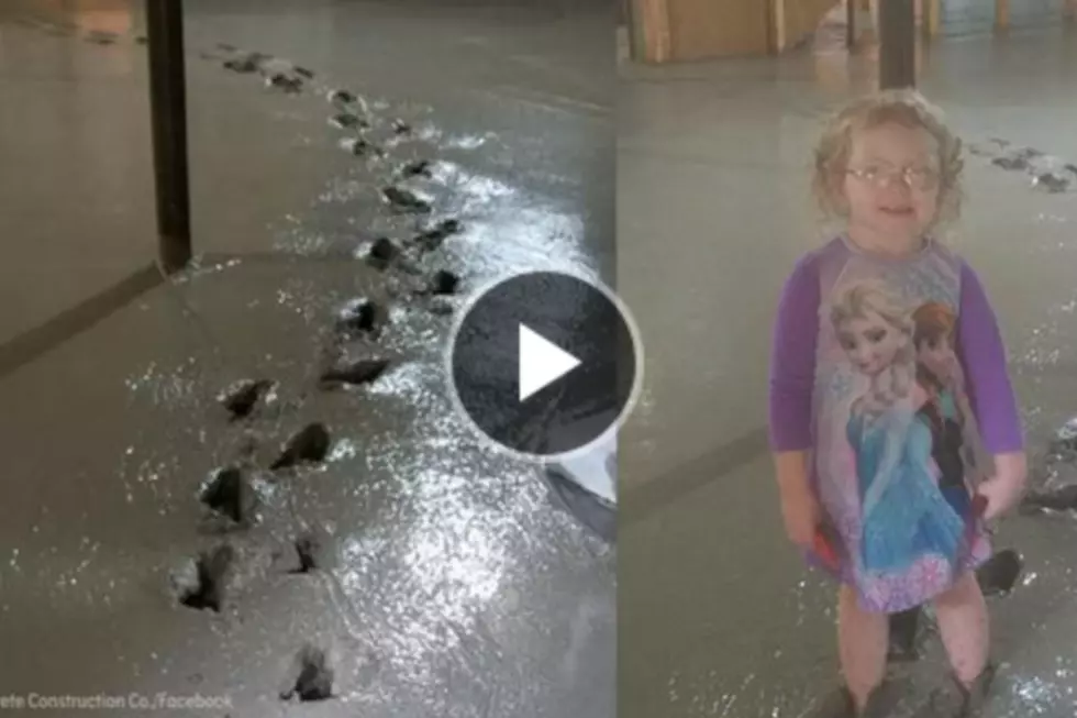 Toddler Leaves Dozens of Footprints in Family&#8217;s Freshly-Poured Cement [VIDEO]