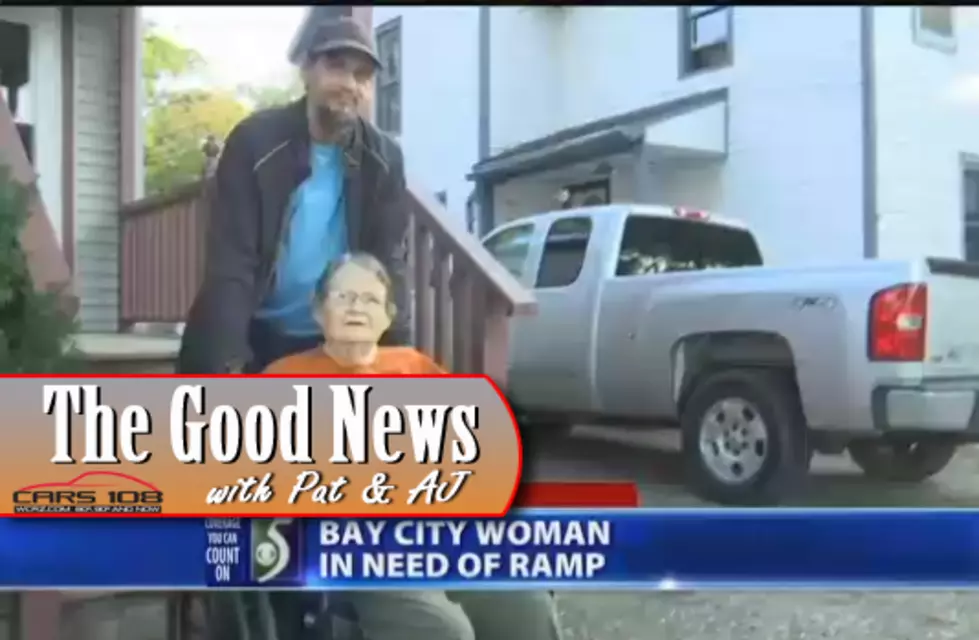 Ramp Donated to Disabled Bay City Woman &#8211; The Good News [VIDEO]