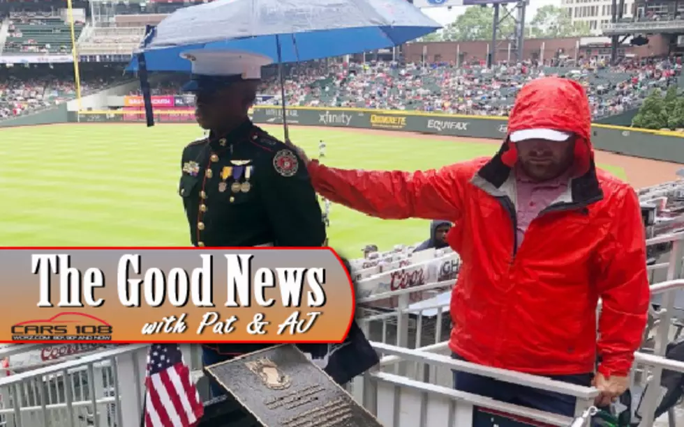 Baseball Fan Stands In Rain To Shelter JROTC Member &#8211; The Good News