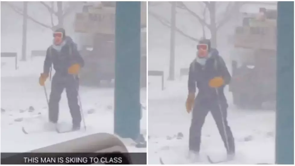 Michigan State Student Skied To Class Yesterday [VIDEO]