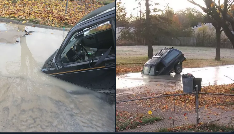 Yes, That Pic of a Sinkhole Swallowing an SUV in Flint is Real