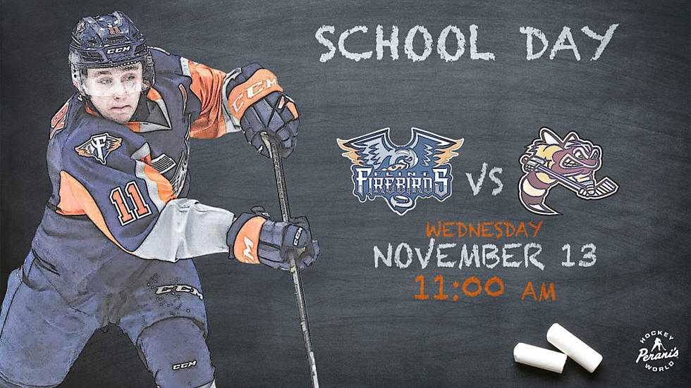 Flint Firebirds Host School Day at Tomorrow Morning's Game