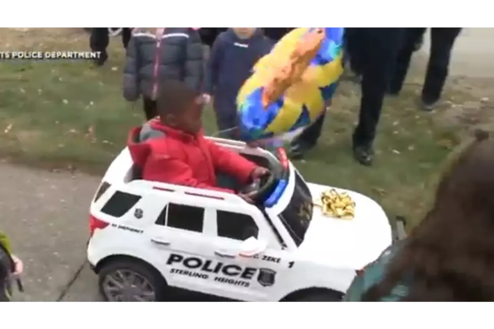 Michigan Cops Surprise Boy With His Own Cruiser for His Birthday [VIDEO]