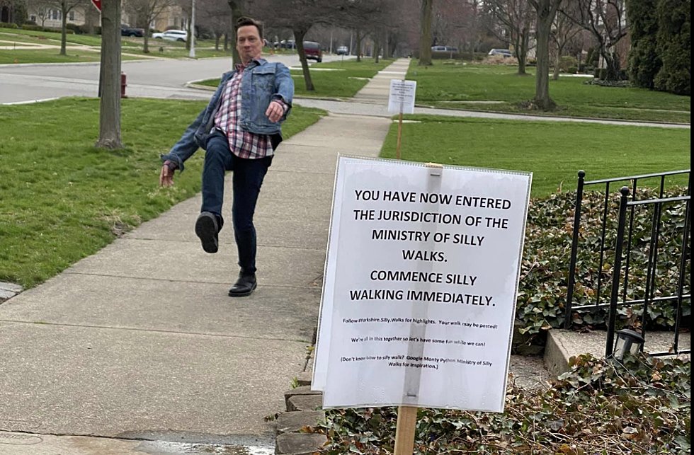 'Silly Walks' Sign in Grosse Point is Entertaining Michiganders