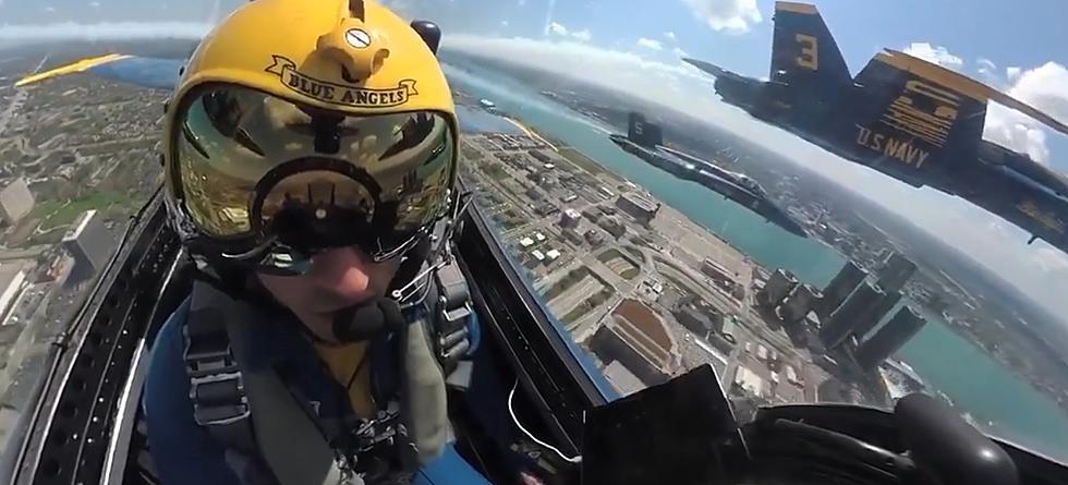 WATCH: Video from the Blue Angels Cockpit Over Detroit