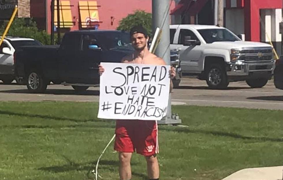 Local Man Peacefully Protests Alone in Davison - The Good News