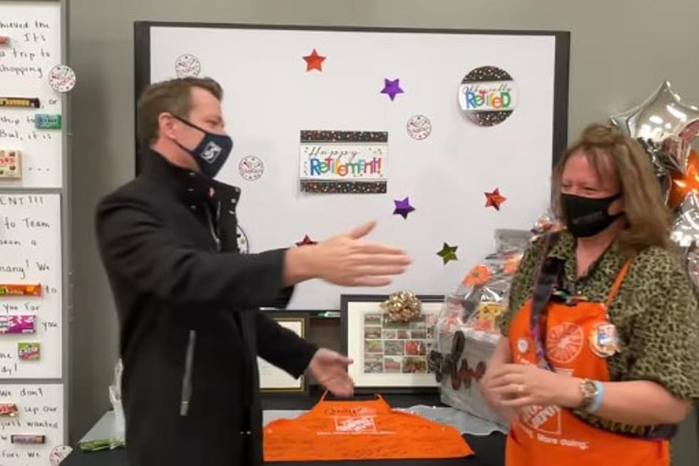 David Custer Presents Mom With 5K Charity Award From Home Depot 