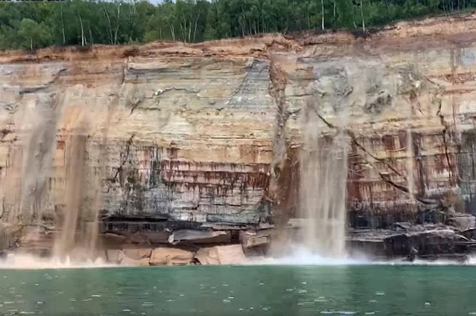 Watch Pictured Rocks Fall 200 Feet Into Lake Superior