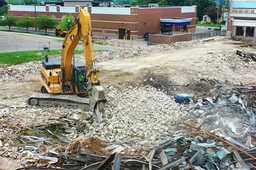 Before & After Pics from the Demolition of White School in Lapeer