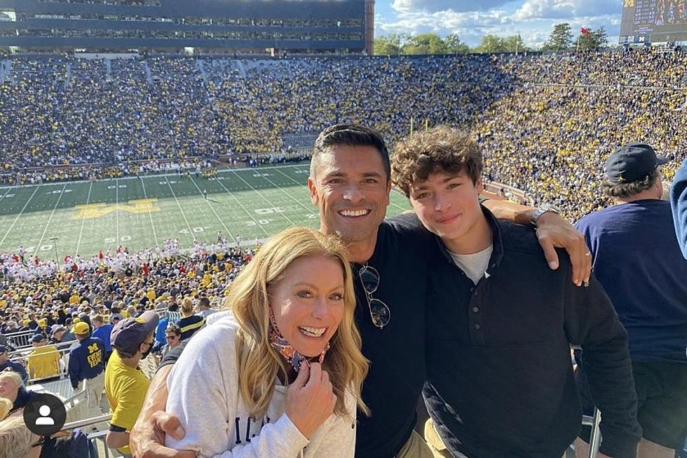 Kelly Ripa Was All Go Blue at the Big House This Weekend